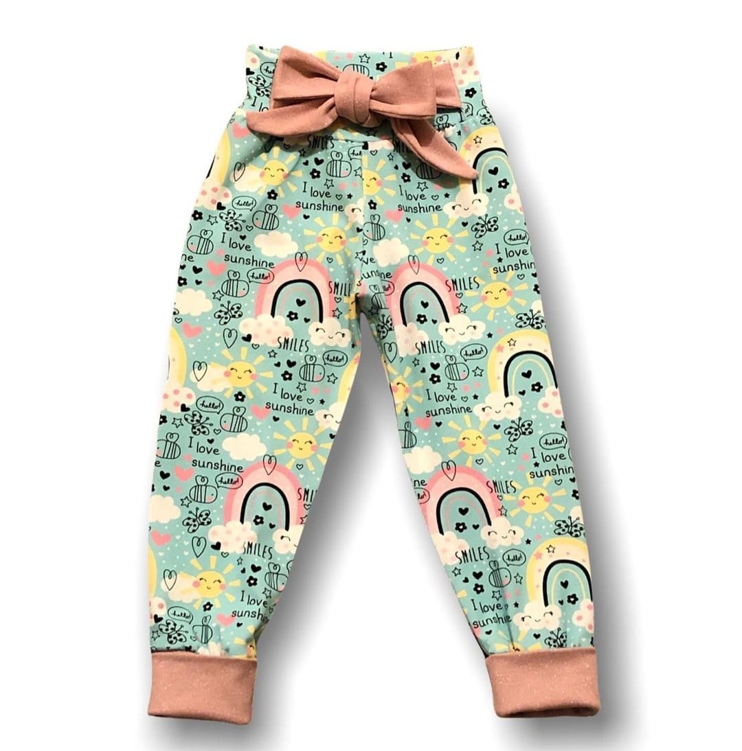 Bow Belted Trousers- Ages 0-6 Months