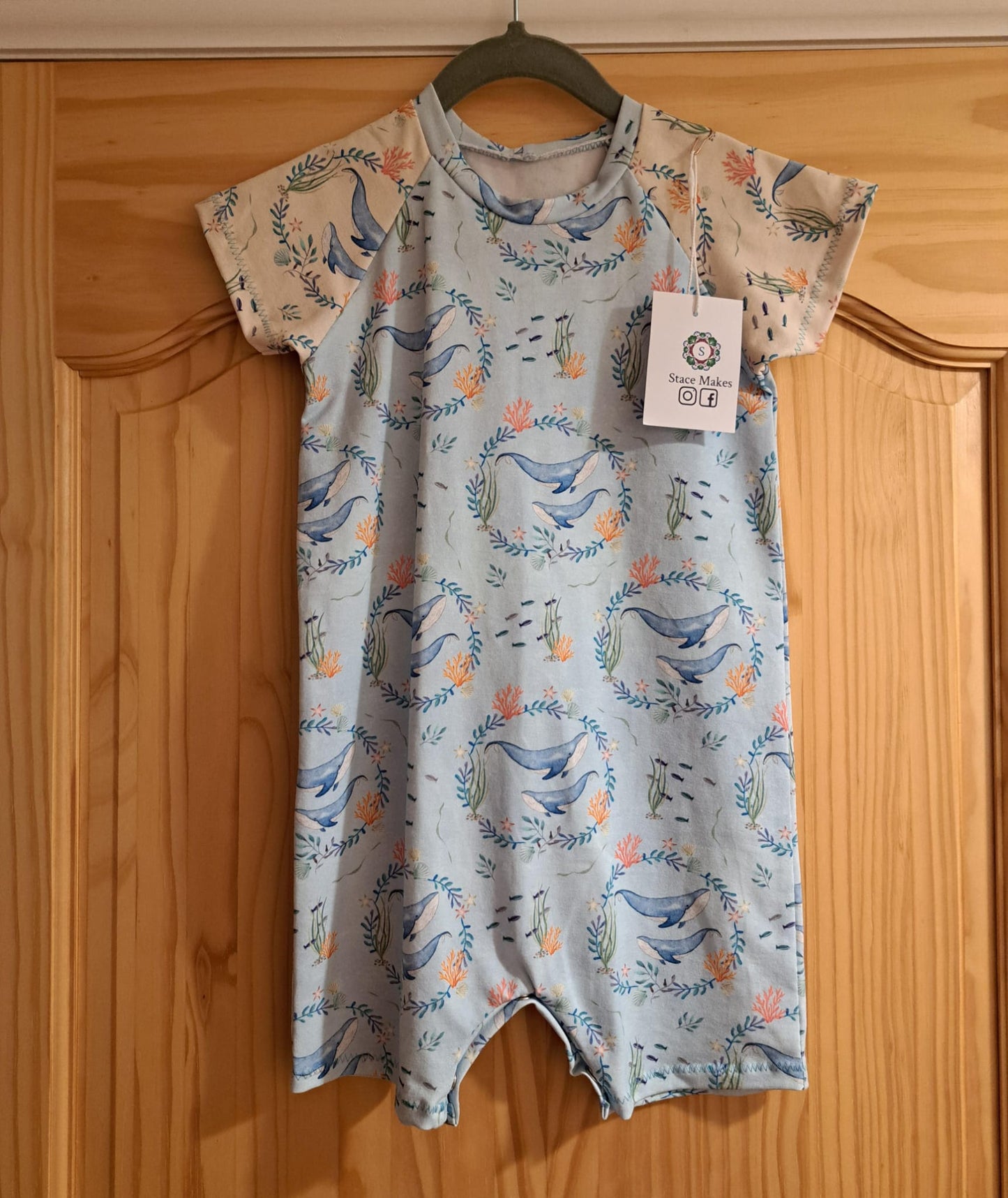 Raglan romper- Age 3-4 Years